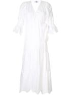 Sir. Delilah Wrap Midi Dress - White