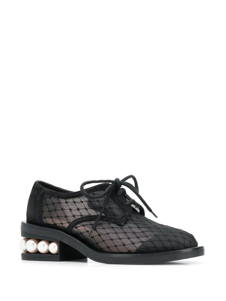 Nicholas Kirkwood Casati Mesh Derby Shoes - Black