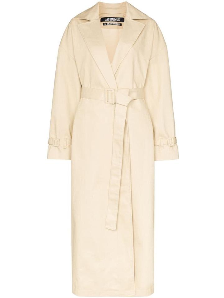 Jacquemus Single-breasted Trench Coat - Neutrals