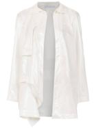 Mara Mac Coat With Multiple Pockets - White