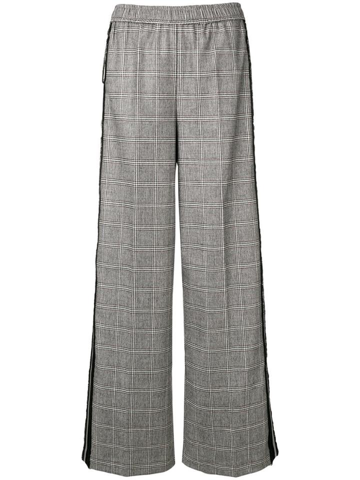 8pm Checked Sports Trousers - Grey