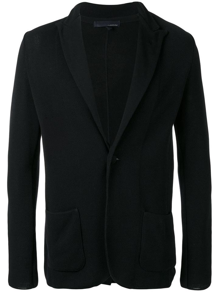 Lardini One-button Blazer, Men's, Size: Medium, Blue, Cotton