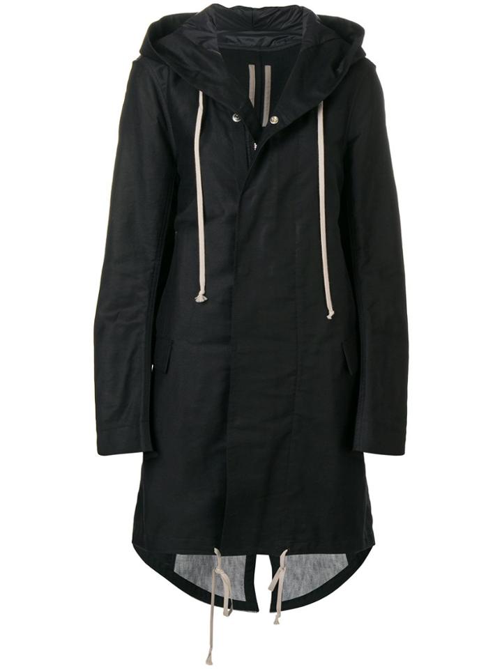 Rick Owens Drkshdw Fishtail Parka Coat - Black