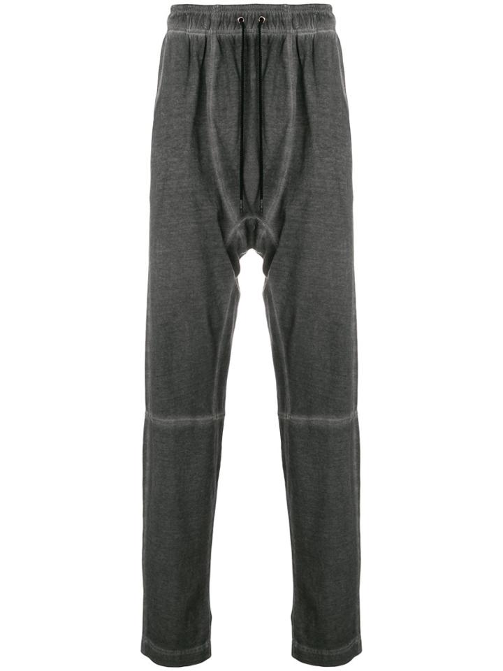 Tom Rebl Dropped Crotch Tracksuit Bottoms - Grey