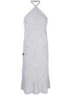 Chanel Vintage Cc Logos Halter Neck Sleeveless One Piece - Grey