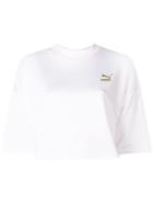 Puma Cropped Logo T-shirt - White