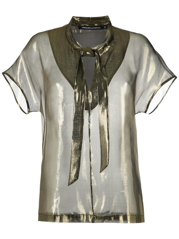 Reinaldo Lourenço Silk Blouse - Metallic