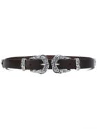Orciani Bull Double Buckle Belt - Brown