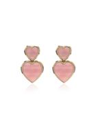 Retrouvai Heart Earrings - Pink