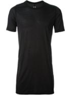 Rick Owens Long Length T-shirt, Men's, Size: Medium, Black, Silk