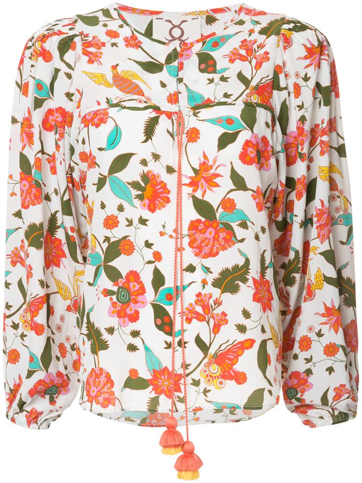 Figue Isadora Floral-print Peasant Blouse - Multicolour
