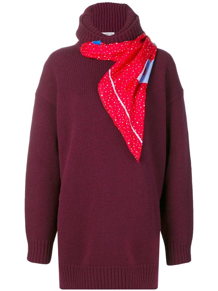 Balenciaga Scarf Sweater - Pink