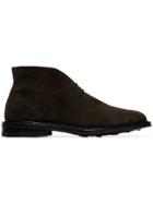 Trickers Green Monty Suede Lace Up Boots