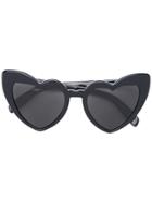Saint Laurent Eyewear Heart Frame Sunglasses - Black