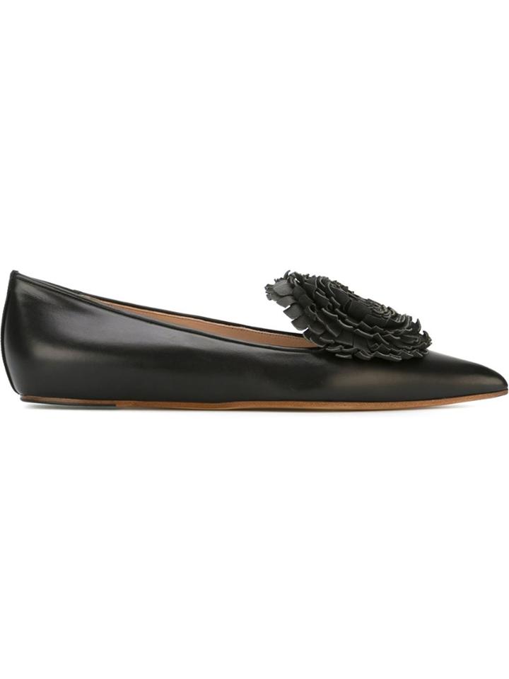 Vivienne Westwood Flower Detail Ballerinas - Black