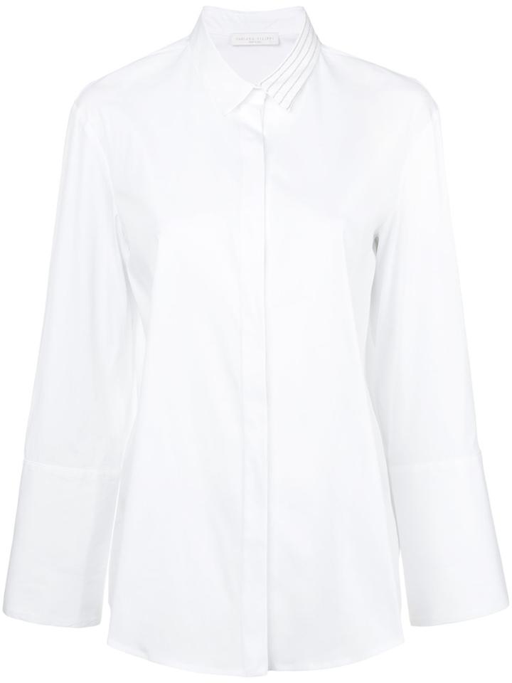 Fabiana Filippi Beaded Collar Shirt - White