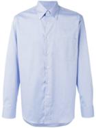Canali - Plain Shirt - Men - Cotton - 38, Blue, Cotton