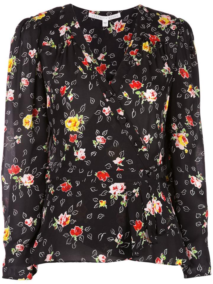 Veronica Beard Kiona Silk Blouse - Black