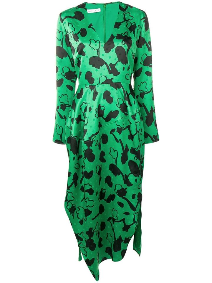 Rejina Pyo Floral Polka Dot Dress - Green