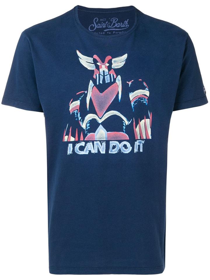 Mc2 Saint Barth Front Print T-shirt - Blue