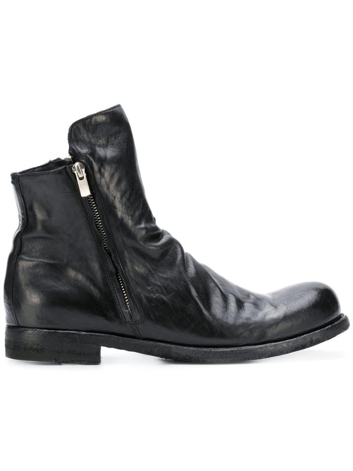 Officine Creative Bubble Zip Boots - Black