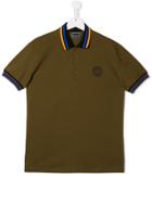 Young Versace Teen Medusa Print Polo Shirt - Green