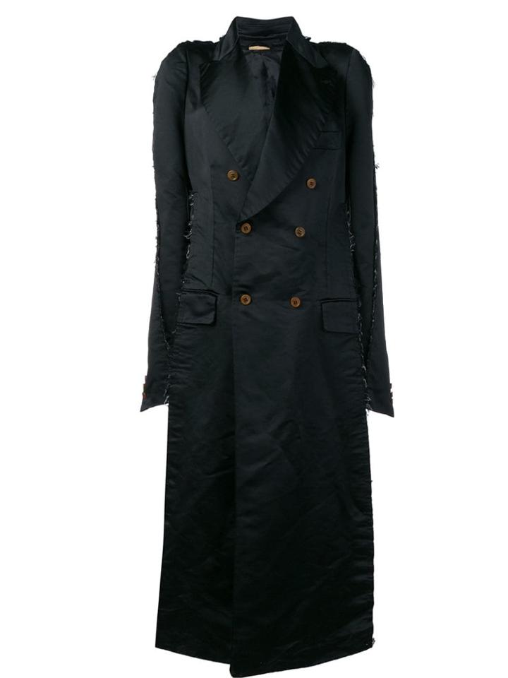 Comme Des Garçons Wide Lapel Coat - Black
