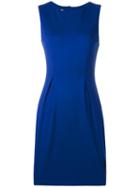 Love Moschino Pleat Detail Dress, Women's, Size: 42, Blue, Viscose/polyamide/spandex/elastane