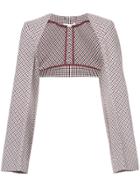 Stella Mccartney Check Bolero - Red