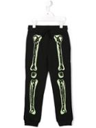 Stella Mccartney Kids Bones Print Track Pants, Toddler Boy's, Size: 5 Yrs, Black