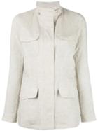 Loro Piana Cargo Jacket, Women's, Size: 42, Nude/neutrals, Linen/flax