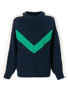 Sjyp Chevron Knitted Sweater - Blue
