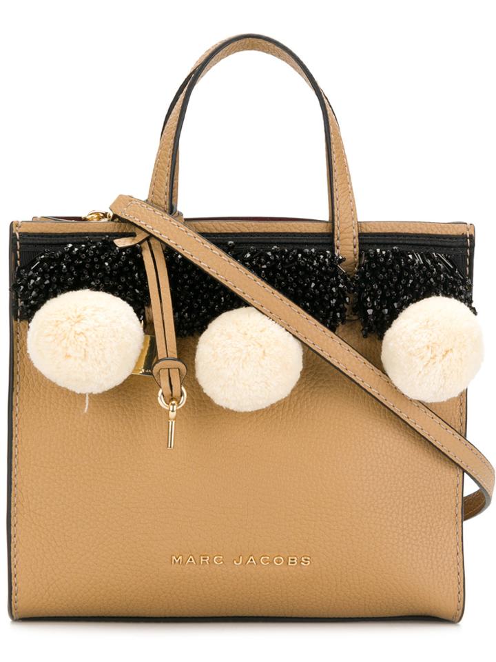 Marc Jacobs Bead And Pompom Tote - Nude & Neutrals
