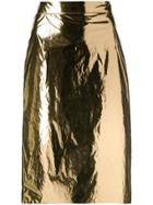 Nº21 High-waist Pencil Skirt - Gold