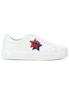 Prada Star Logo Patch Sneakers - White
