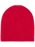 Warm-me Harry Rib Knit Hat - Red