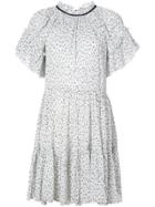Ulla Johnson Ruffle Trim Floral Dress - White