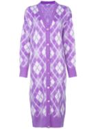 Miu Miu Knitted Cardigan - Purple