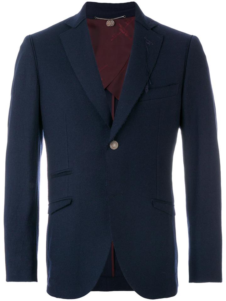 Maurizio Miri Classic Fitted Blazer - Blue