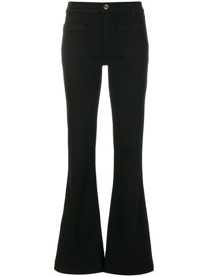 The Seafarer Button-embellished Striped Jumper - Black