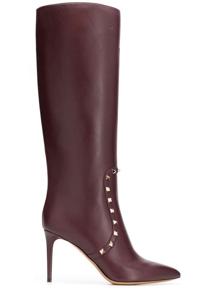 Valentino Valentino Garavani Rockstud Boots - Red