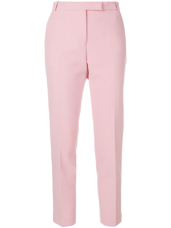 Ermanno Scervino Straight-leg Crop Trousers - Pink & Purple