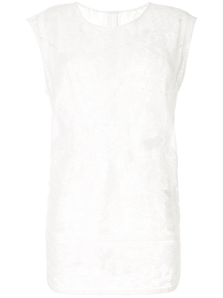 Dolce & Gabbana Embroidered Detail Blouse - White