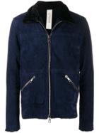 Giorgio Brato Faux Fur Lined Jacket - Blue