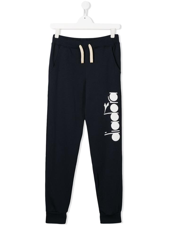 Diadora Junior Teen Logo Print Sweatpants - Blue