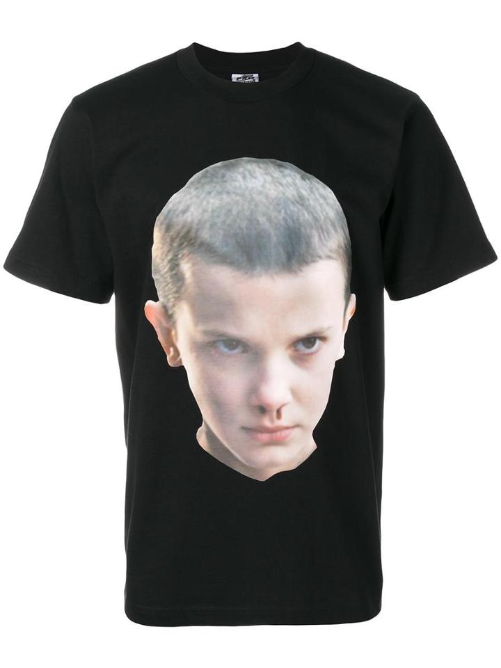 Ih Nom Uh Nit Printed Face T-shirt, Men's, Size: Large, Black, Cotton