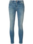 Current/elliott Slit Side Leg Skinny Jeans - Blue