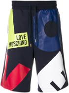 Love Moschino Printed Love Shorts - Black