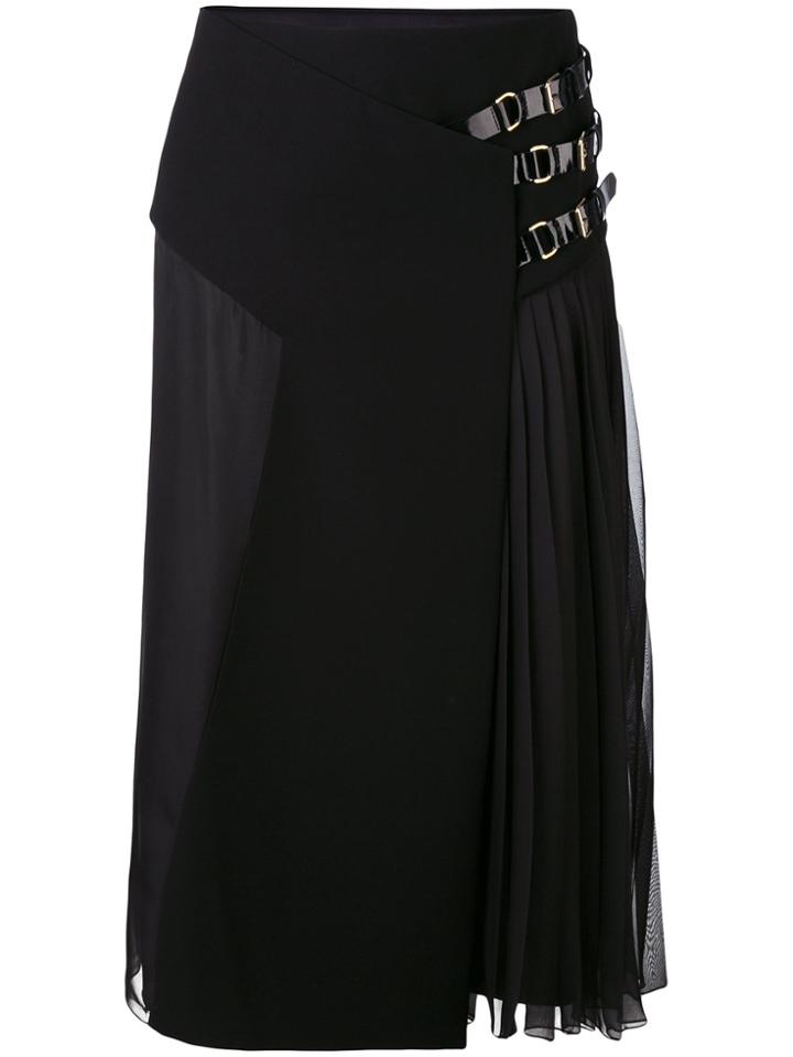 Lanvin Pleated Midi Skirt - Black