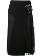 Lanvin Pleated Midi Skirt - Black